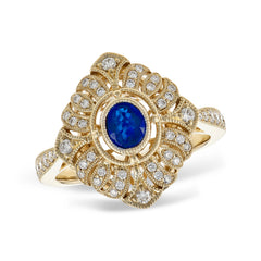 14KT Gold Ladies Sapphire Fashion Ring