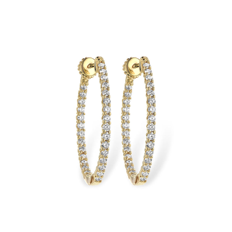 14KT Gold Diamond Earrings