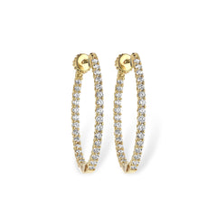 14KT Gold Diamond Earrings