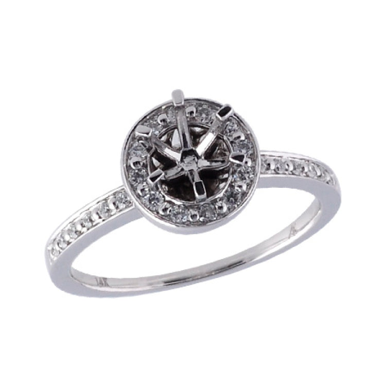 14KT Gold Semi-Mount Engagement Ring