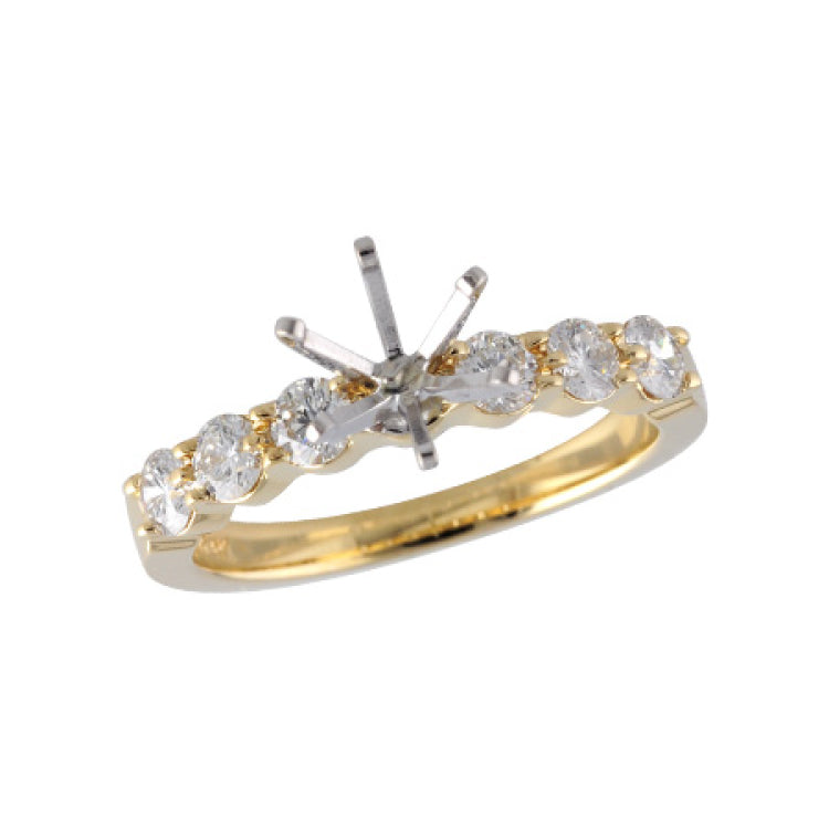 14KT Gold Diamond Semi-Mount Engagement Ring