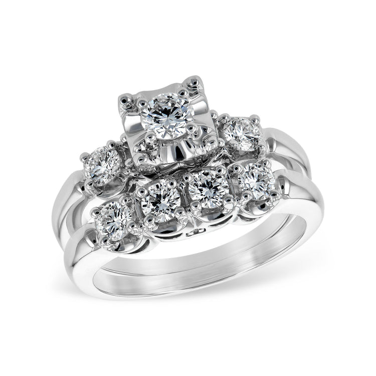 14Kt Gold Two-Piece Wedding Set