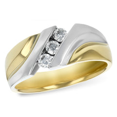 14Kt Gold Mens Wedding Ring