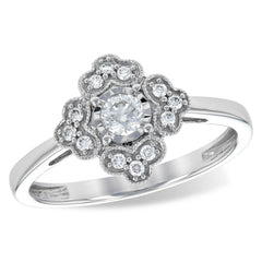 14KT Gold Ladies Diamond Ring