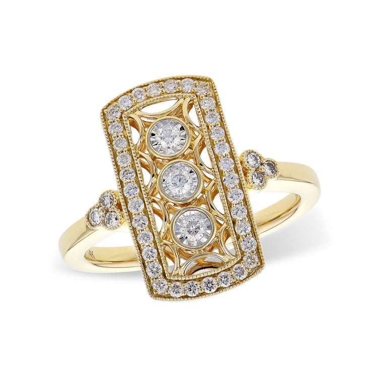 14KT Gold Ladies Diamond Ring