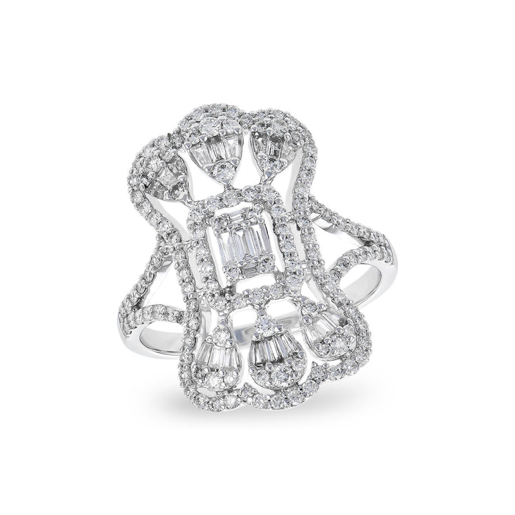 14KT Gold Ladies Diamond Fashion Ring
