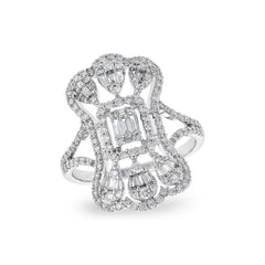 14KT Gold Ladies Diamond Fashion Ring