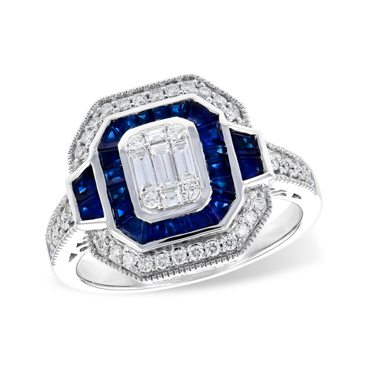 14KT Gold Ladies Sapphire Fashion Ring
