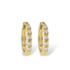 14KT Gold Diamond Earrings