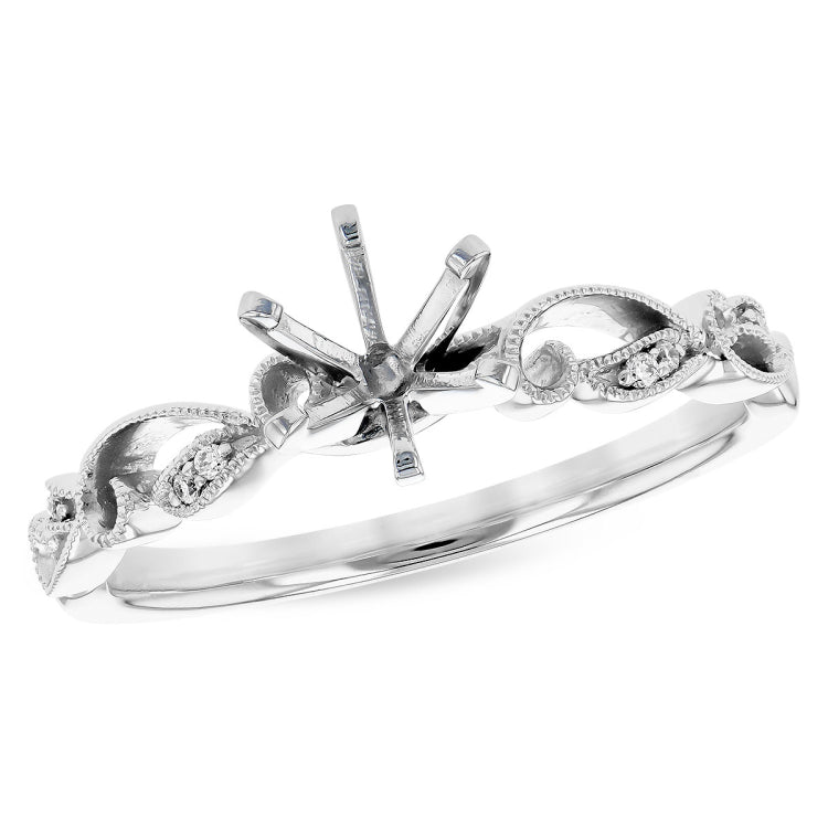 14KT Gold Semi-Mount Engagement Ring