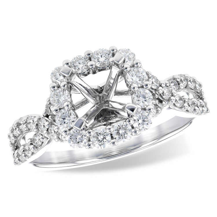 14KT Gold Semi-Mount Engagement Ring