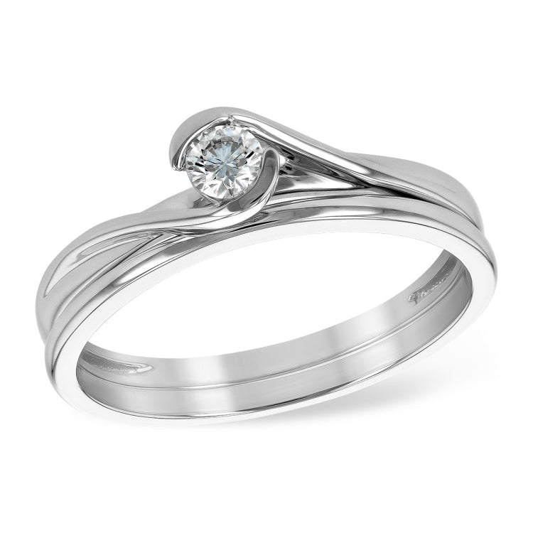 14KT Gold Two-Piece Wedding Set