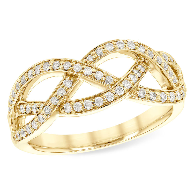 14KT Gold Ladies Diamond Wedding Ring