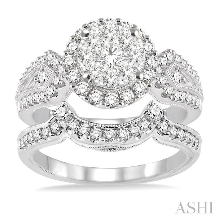 Halo Lovebright Diamond Wedding Set