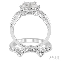 Halo Lovebright Diamond Wedding Set