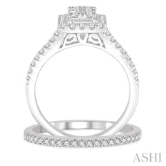 Halo Lovebright Diamond Wedding Set