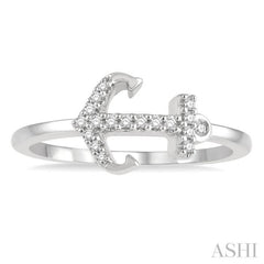 Stackable Anchor Petite Diamond Fashion Ring