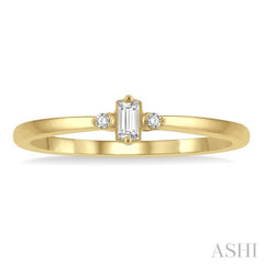 Stackable Petite Baguette Diamond Fashion Ring