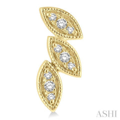 Leaf Petite Diamond Fashion Earrings