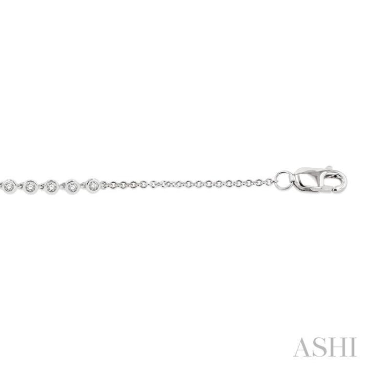 Bezel Set Petite Diamond Fashion Chain Bracelet