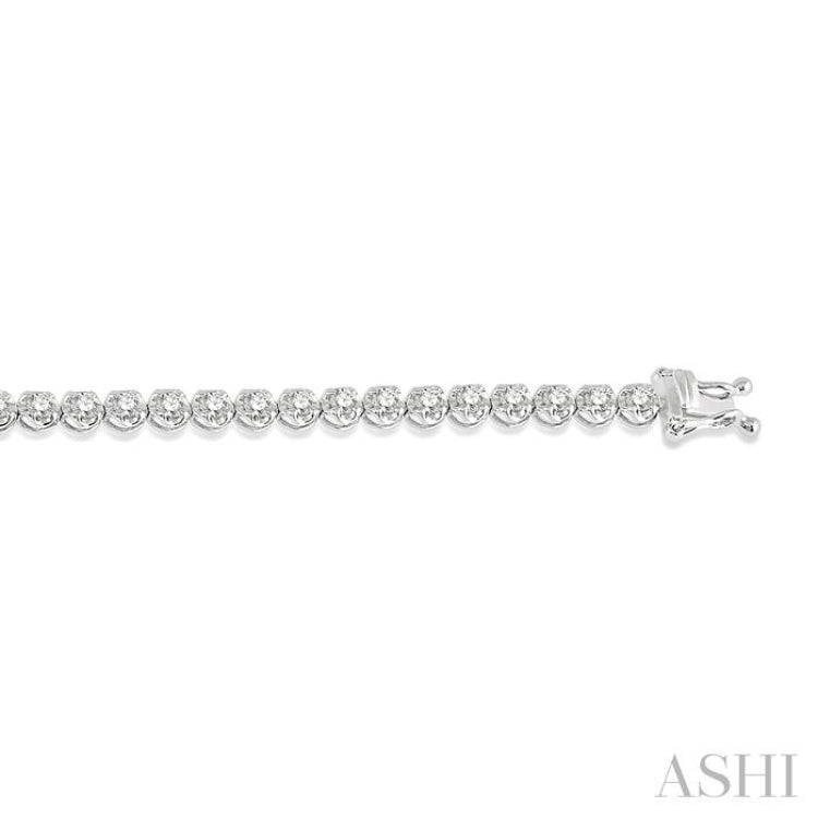 Illusion Diamond Tennis Bracelet