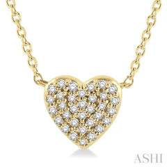 Heart Shape Petite Diamond Fashion Necklace