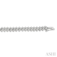 Chevron Diamond Tennis Bracelet