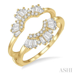 Baguette Diamond Insert Ring