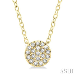 Disc Petite Diamond Fashion Pendant