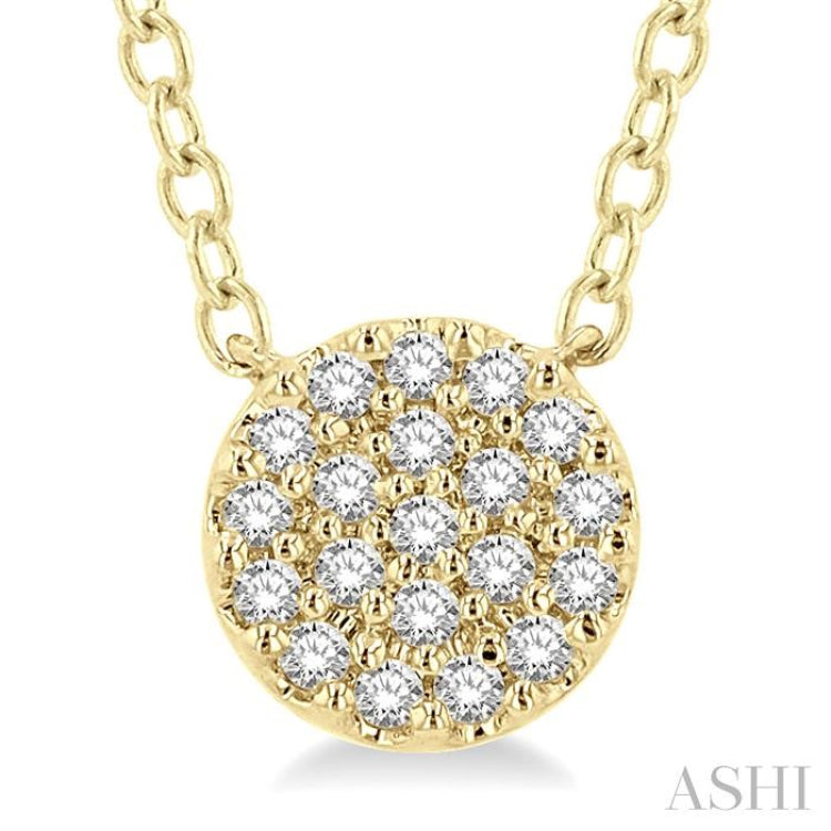 Disc Petite Diamond Fashion Pendant