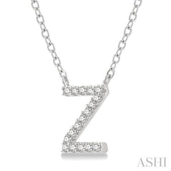 'Z' Initial Diamond Pendant