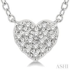 Heart Shape Petite Diamond Fashion Pendant