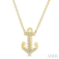 Anchor Petite Diamond Fashion Pendant