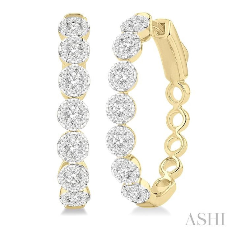 Lovebright Essential Diamond Hoop Earrings