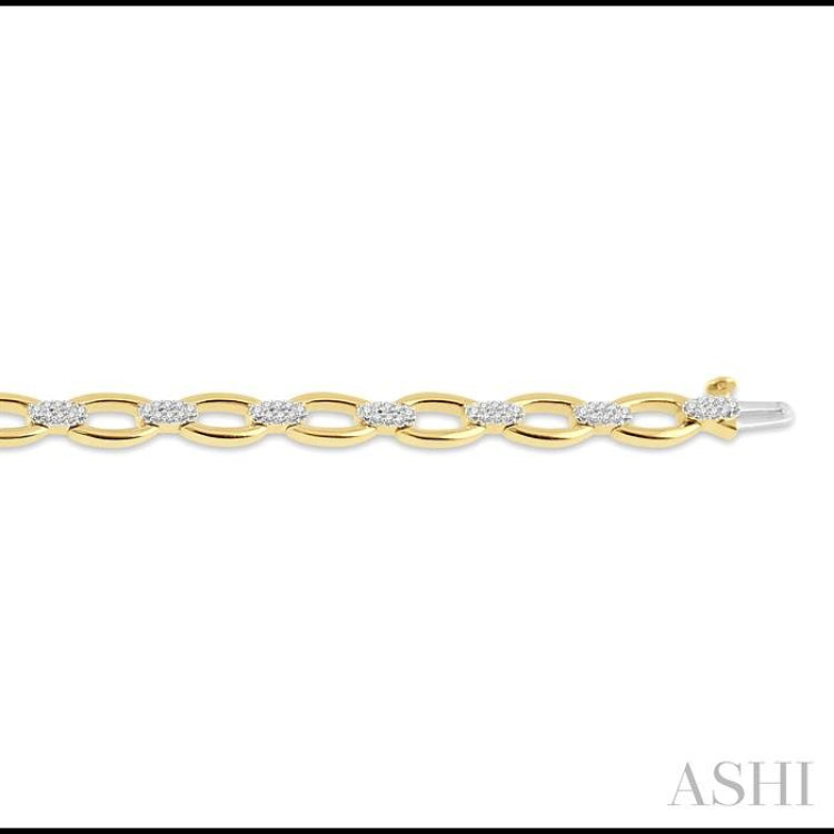 Open Link Diamond Fashion Bracelet