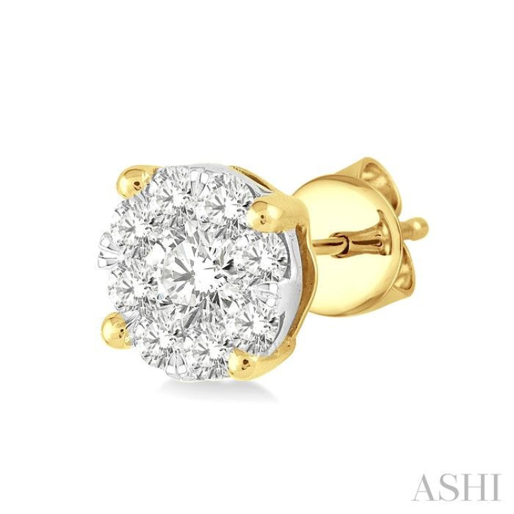 Round Shape Lovebright Essential Diamond Stud Earrings