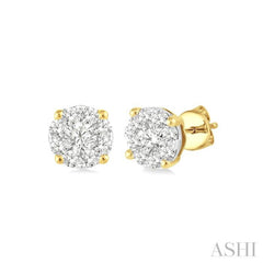 Round Shape Lovebright Essential Diamond Stud Earrings