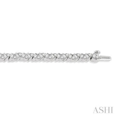 Scatter Zig-Zag Baguette Diamond Tennis Bracelet