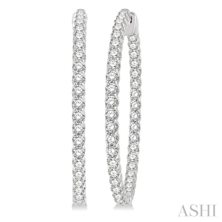 Inside-Out Diamond Hoop Earrings