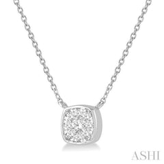 Cushion Shape Lovebright Essential Diamond Necklace