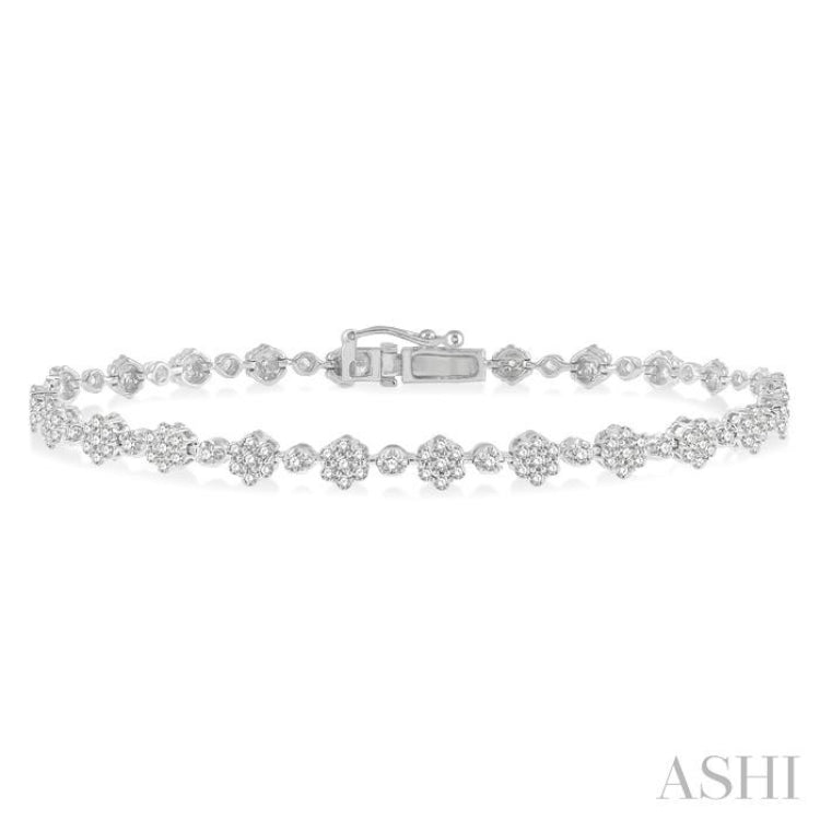 Flower Diamond Bracelet