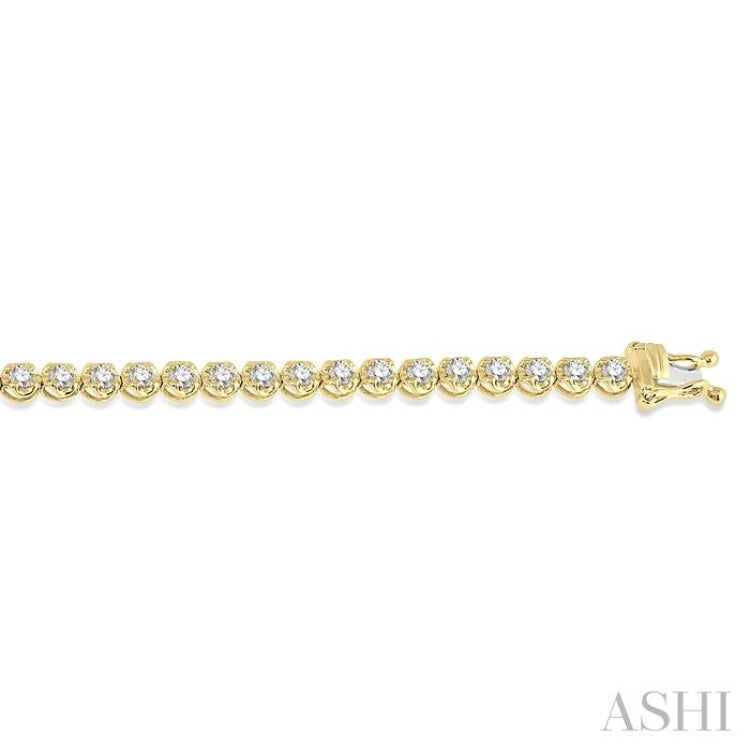 Illusion Diamond Tennis Bracelet