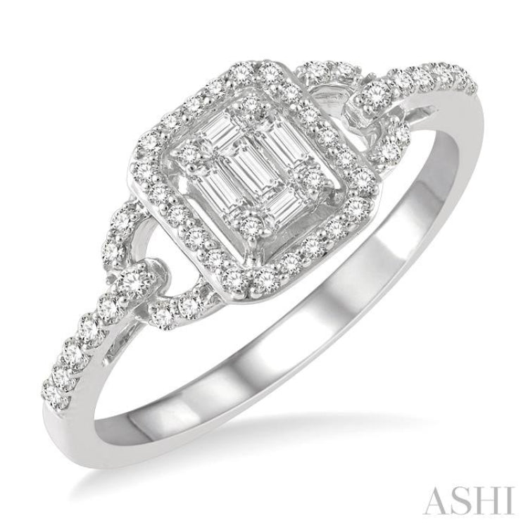 Halo Fusion Diamond Engagement Ring