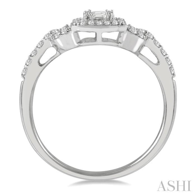 Halo Fusion Diamond Engagement Ring