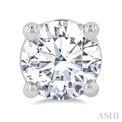 1 1/4 Ctw Round Cut Diamond Stud Earrings in 14K White Gold