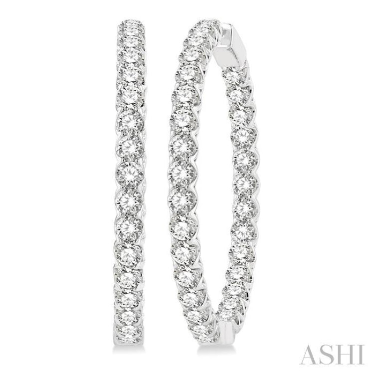 Inside-Out Diamond Hoop Earrings