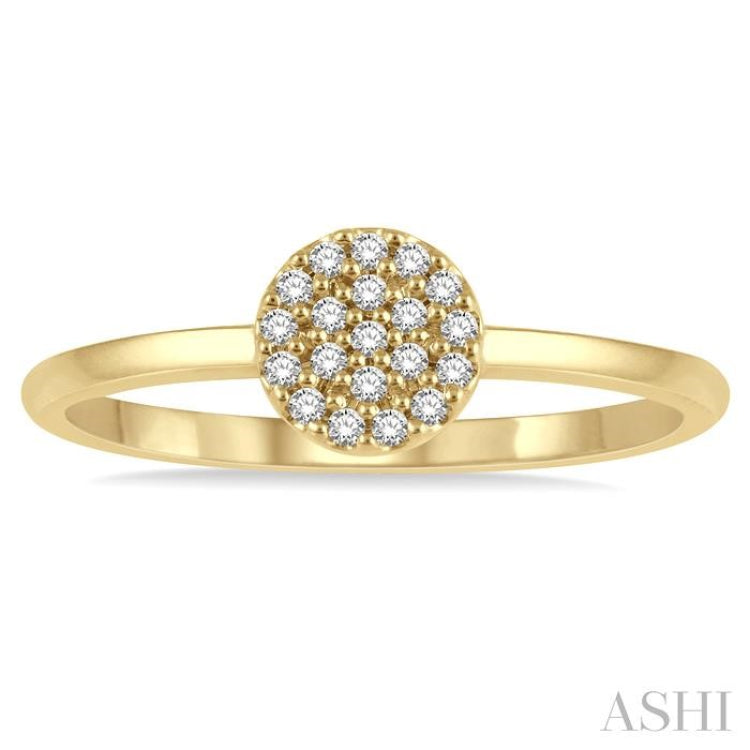 Stackable Disc Petite Diamond Fashion Ring