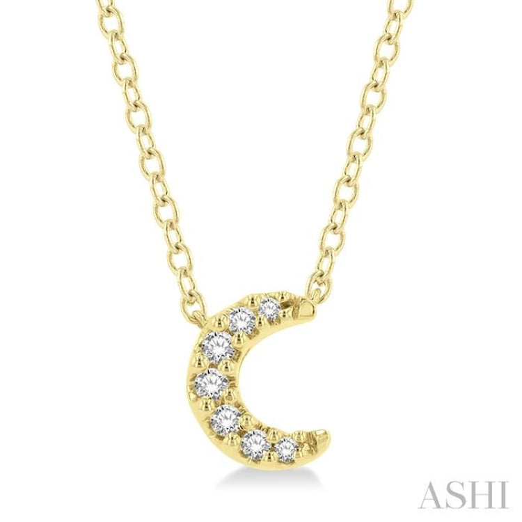 Crescent Petite Diamond Fashion Pendant