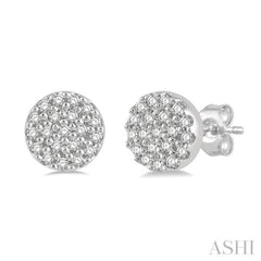 Disc Petite Diamond Fashion Earrings