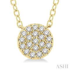 Disc Petite Diamond Fashion Pendant